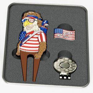 Men's PuttBuddies Golf Patriotic FreeBird Divot Tool and Flag Ball Marker